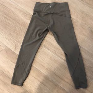 New lululemon sage green in movement 7/8 tight